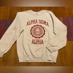 Alpha Sigma Alpha Pullover Sweatshirt Vintage 90’s Size Small
